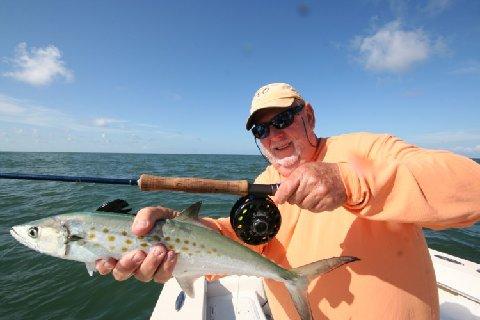 Spanish Mackerel on Fly August 24, 2010, aboard Fly Reel, Harkers Island, Cape Lookout, North Carolina