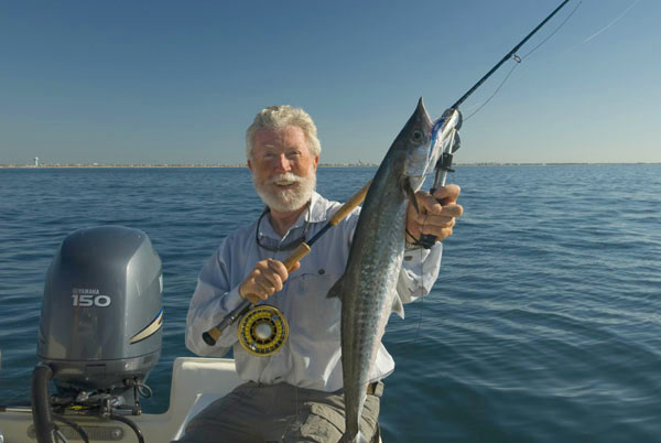 Jerry with King Mackerel on fly