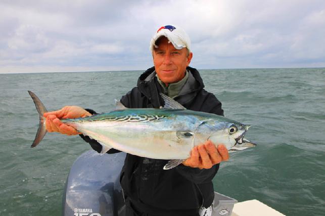 Paul Gimpl Alby on Fly aboard vessel Fly Reel Oct 23 2013 Captain Jake Jordan Photo