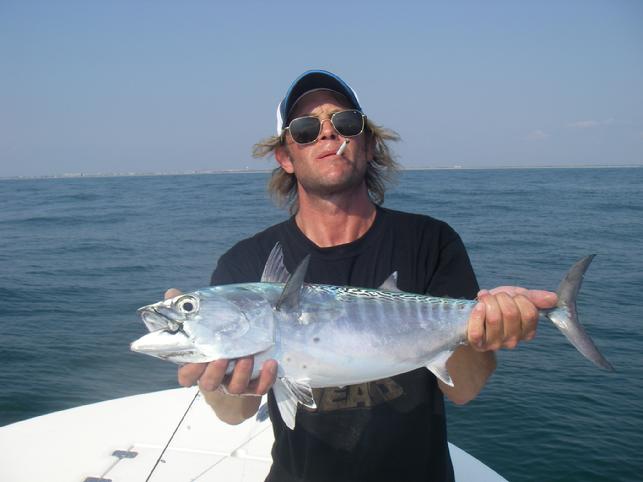 CApe Lookout area Albie, Caught aboard Fly Reel, by Jason Bishop