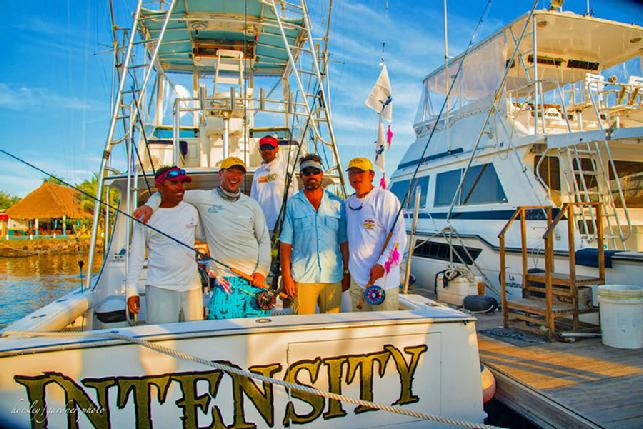 Team Intensity Tony Weaver and Joe Seelig eached released a Striped marlin and several Sailfish on the first day