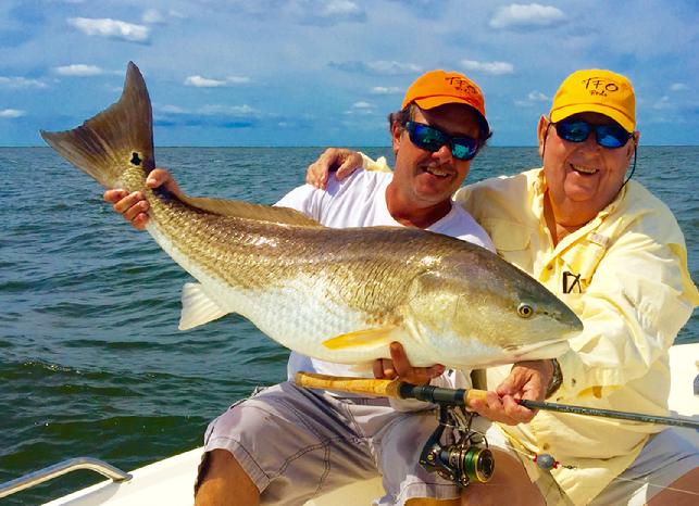 George Beckwith, "Down East Guide Service" Releasing 50# Drum (Redfish) on Labor day 2016, Pamlico Sound NC, Jake Jordan Angler