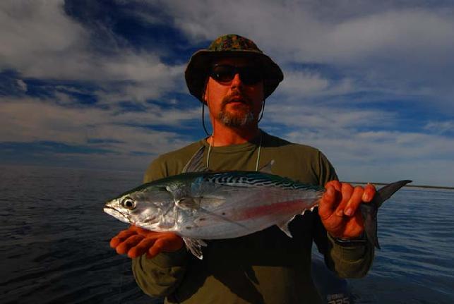 Alex caught his first Albie on Fly