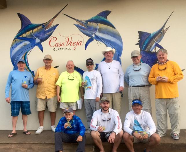 Happy anglers from the 2016 "Jake Jordan Invitational Sailfish Fly Challenge, at Casa Vieja Lodge Guatemala
