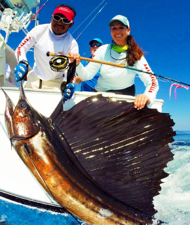 Diane First Sailfish on Fly, Intensity 2016