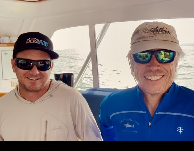 Mitchel Vitale and Johnny Igoe, With Jake Jordan at his "Costa Rica Blue Marlin Fly Fishing School" aboard the vessel "Dragin Fly" at Los Suenos Costa Rica, August 2022